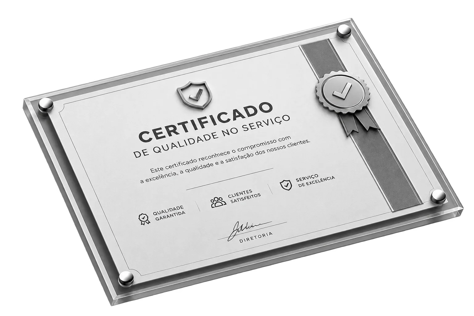 Serviço com Certificado de Qualidade